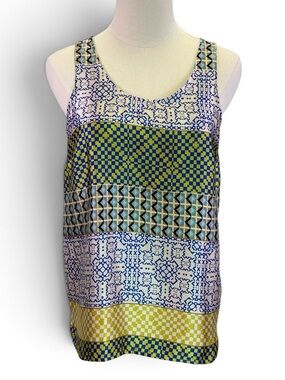 The Limited Women’s Shimmery Abstract Back Bow Tank Top Blouse Size S